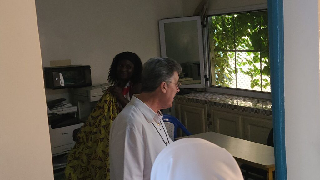 A la salle de la reprographie avec Mme Jeanne, la reprographe